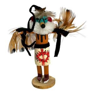 Vintage Hopi Katsina Dancer Native American Kachina Doll With Feathers EAGLE